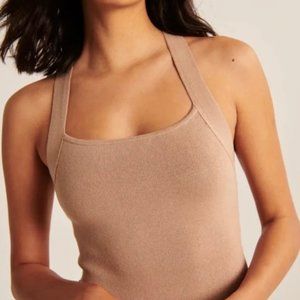 Abercrombie Halter Crossback Bodysuit Size L